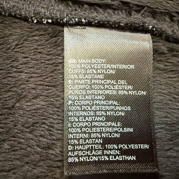 The North Face Womens Apex Chromium Jacket Black Herringbone Fleece Lined Small - Picture 10 of 10